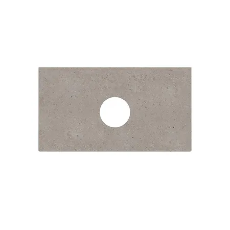Kerama Marazzi Magica Столешница из керамогранита для накладных раковин Риккарди 90см, без отв., цвет: серый матовый