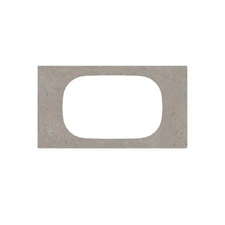 Kerama Marazzi Magica Столешница из керамогранита для встраиваемых раковин сверху Риккарди 90см, без отв., цвет: серый матовый