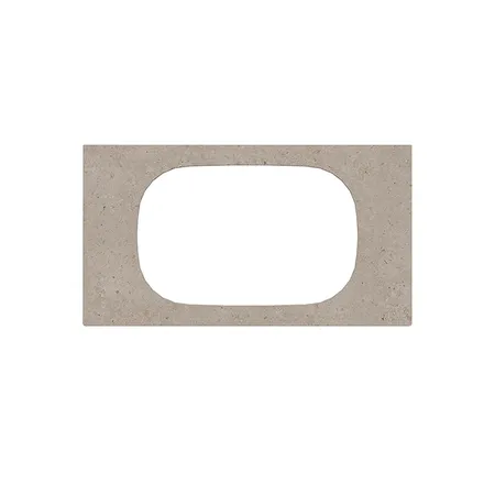 Kerama Marazzi Magica Столешница из керамогранита для встраиваемых раковин сверху Риккарди 90см, без отв., цвет: бежевый матовый