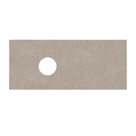 Kerama Marazzi Magica Столешница из керамогранита для накладных раковин Риккарди 120см, без отв., цвет: бежевый матовый