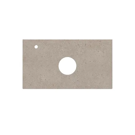 Kerama Marazzi Magica Столешница из керамогранита для накладных раковин Риккарди 90см, с 1 отв., цвет: бежевый матовый