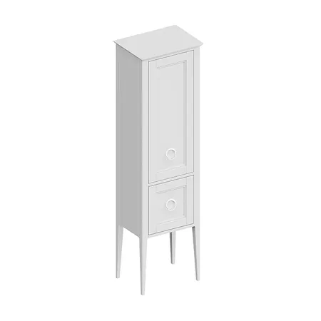 Kerama Marazzi Plaza Classic Пенал напольный 45x175см, цвет: белый матовый