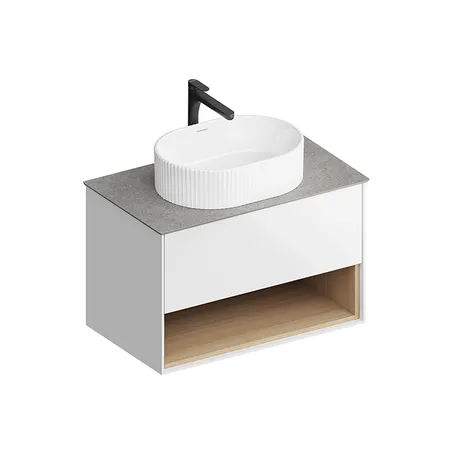 Kerama Marazzi PLAZA Modern Тумба подвесная 80x48см, 1 ящик, цвет: белый