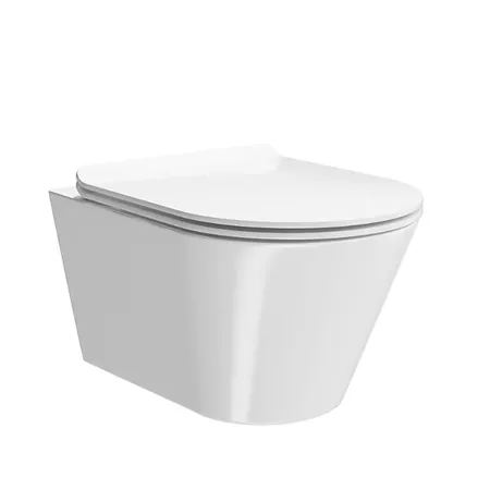 Kerama Marazzi Plaza Modern Унитаз подвесной, безободковый, цвет: белый глянцевый
