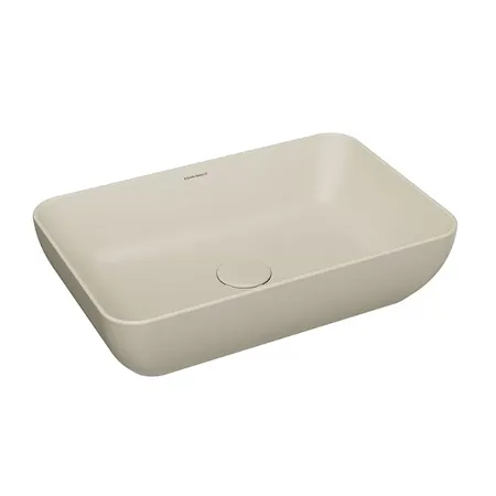 Kerama Marazzi Plaza Раковина накладная 55.5х36.3см., без отв., цвет: песочная матовая