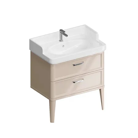 Kerama Marazzi Pompei Тумба подвесная 80см, с 2 ящиками, цвет: камео бежевый глянцевый