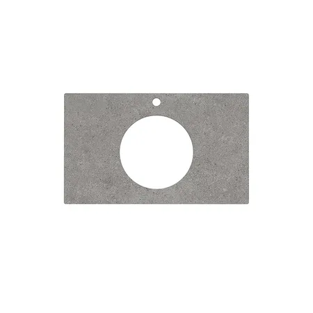 Kerama Marazzi Столешница из керамогранита для накладных раковин Фондамента 80см, с 1 отв., цвет: серый натуральный