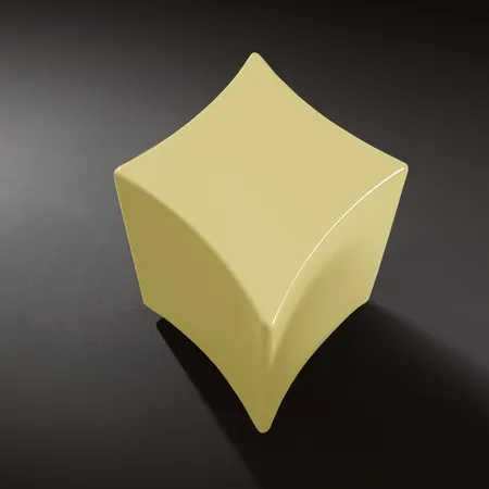 Kerasan Artwork Столик декоративный на стальной основе "QUADRI", 55х45х41 см, напольный, цвет: золото