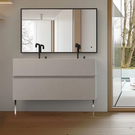 Kerasan Kanaal Тумба подвесная 120х46.5см, с 1 ящиком, цвет: белый матовый