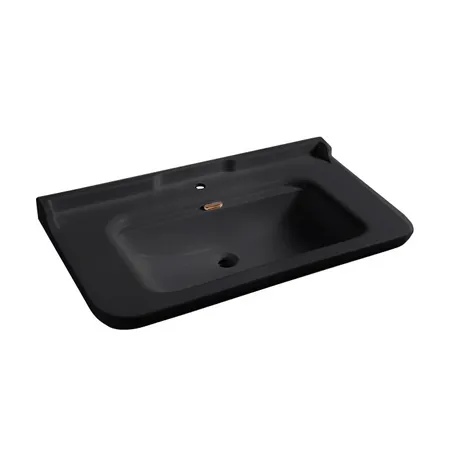 Kerasan Waldorf Раковина 100х55 см, 1 отв., керамическая, цвет: черный/бронза