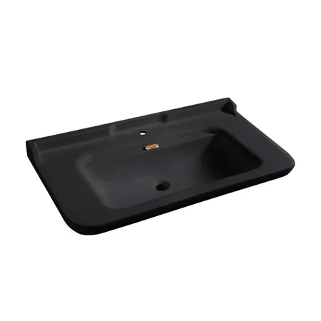Kerasan Waldorf Раковина 120х55 см, 1 отв., керамическая, цвет: черный/бронза
