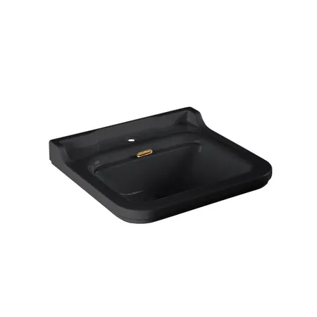 Kerasan Waldorf Раковина 60х55 см, 1 отв., керамическая, цвет: черный/бронза