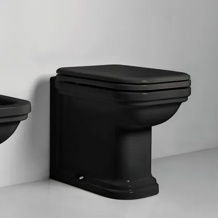 Kerasan Waldorf Унитаз напольный пристенный 55х37см, цвет: черный