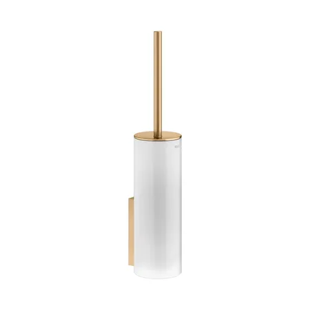 Keuco Edition 400 Туалетный ёршик, подвесной, c крышкой, цвет: brushed brass