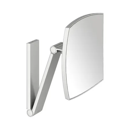 Keuco iLook_move Косметическое зеркало, подвесное, без подсветки, квадратный, 20x20см, 3ой рычаг, увеличение x5 цвет: хром