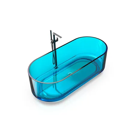 Knief Ellipse shape Ванна отдельностоящая 170x75x56см., из полимерного материала, цвет: Aquamarin Blue # 100