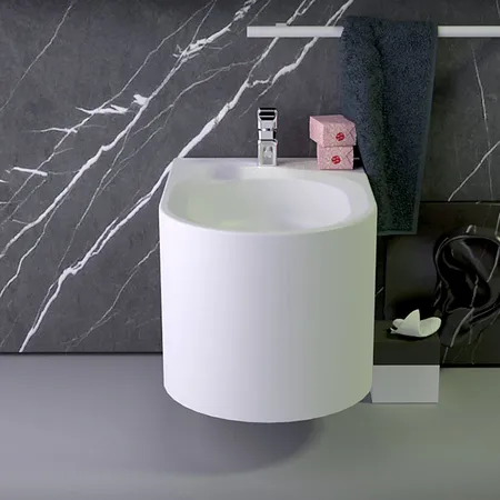 KNIEF Pearl Биде подвесное 56х39см с 1 отв под смеситель, цвет: белый матовый