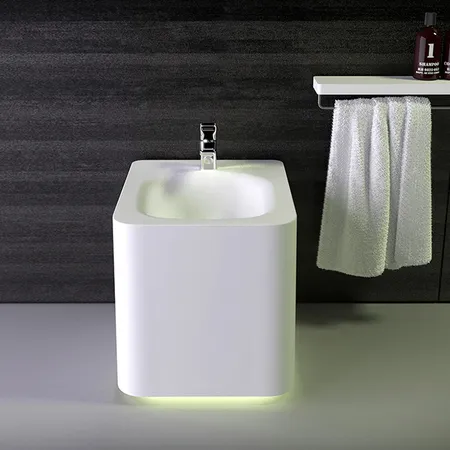 KNIEF Shine Биде напольное 58х39х41 см, с 1 отв под смеситель, цвет: белый