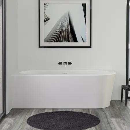 KNIEF Wall Corner R Ванна в левый угол 180х80х60см., с компл. крепл.к стене, без сл-перелива, цвет: белый