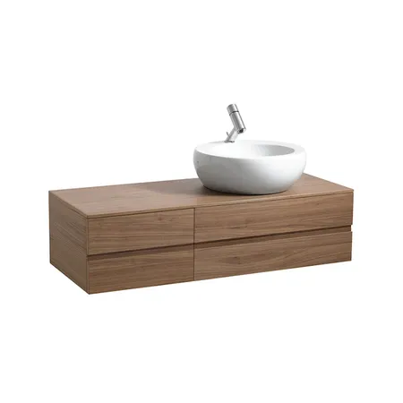 Laufen Alessi One Тумба с раковиной, 120х50х33см, с 4 выдвиж. ящиками, DX, подвесная, покрытие LCC, цвет: орех