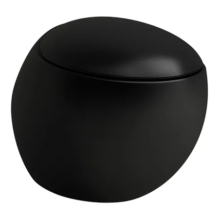 Laufen Alessi One Унитаз 58.5х39х35.5см., подвесной, безободковый, LCC, цвет: черный матовый