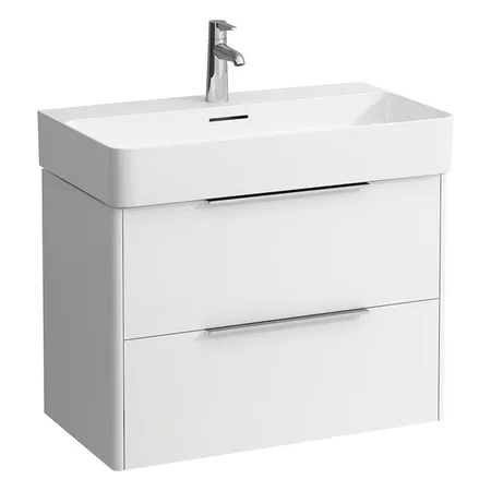 Laufen Base База с раковиной, 73.5х39х53см, с 2 ящиками, подвесная, цвет: белый глянцевый