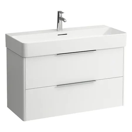 Laufen Base База с раковиной, 93х39х53см, подвесная, c 2 ящиками, покрытие LCC, цвет: белый глянцевый