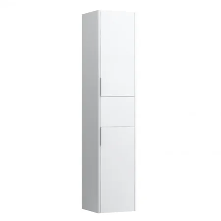 Laufen Base Шкаф высокий 165х35x33.5см., 2 дверцы, петли справа, 1 ящик, 4 стекл. полки, цвет: белый глянцевый