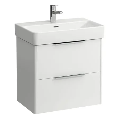 Laufen Base Тумба подвесная 57х36х53см., с раковиной, с 1 отв., цвет: белый матовый