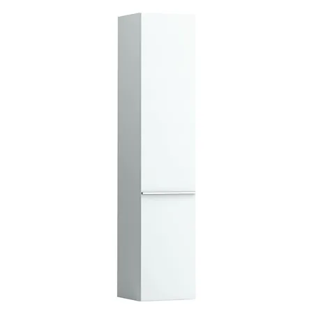 Laufen Case Шкаф подвесной 35х33х165см, с 1 дверцей,  петли справа, 4 стеклянные полки, цвет: белый матовый