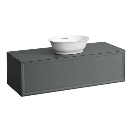 Laufen New Classic Тумба с раковиной, 117.5x45.5x34.5см, 1 ящиком, подвесная, цвет: серый