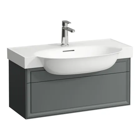 Laufen New Classic Тумба с раковиной, 77.5x31.5x34.5см, 1 ящик, подвесная, цвет: серый