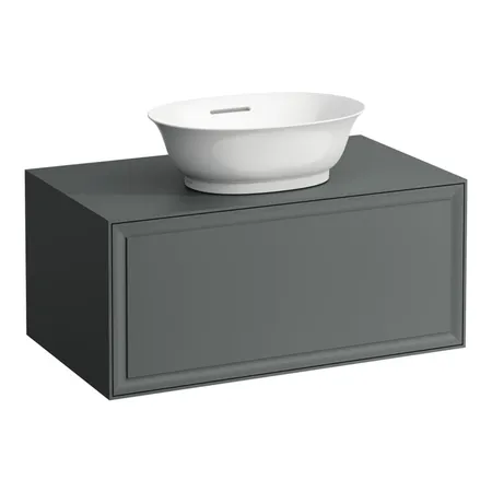 Laufen New Classic Тумба с раковиной, 77.5x45.5x34.5см, 1 ящик, подвесная, цвет: серый