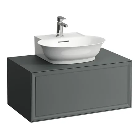 Laufen New Classic Тумба с раковиной, 77.5x45.5x34.5см, 1 ящиком, подвесная, цвет: серый