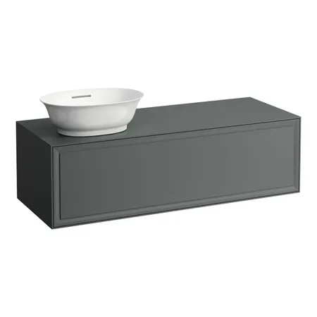 Laufen New Classic Тумба с раковиной, SX, 118х45х35см, 1 ящик, подвесная, цвет: серый