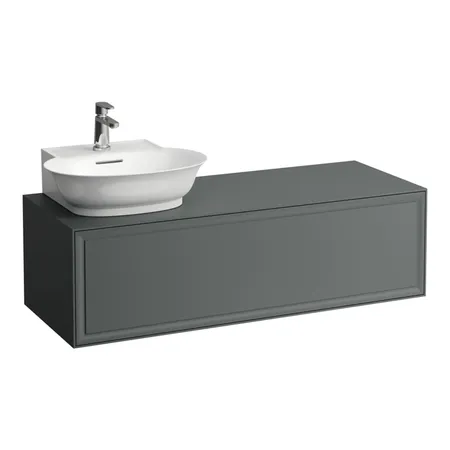 Laufen New Classic Тумба с раковиной, SX, 117.5х45.5х34.5см, 1 ящик, подвесная, цвет: серый
