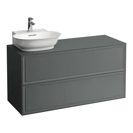 Laufen New Classic Тумба с раковиной, SX,  117.5х45.5х60см, 2 ящика, подвесная, цвет: серый