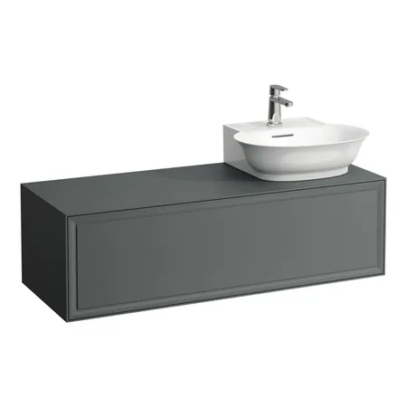 Laufen New Classic Тумба с раковиной, DX, 117.5х45.5х34.5см, 1 ящик, подвесная, цвет: серый