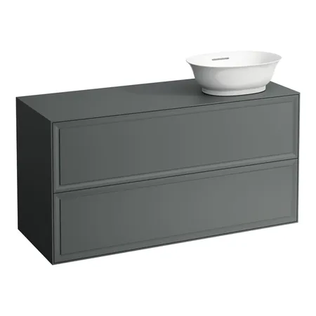 Laufen New Classic Тумба с раковиной, DX, 117.5х45.5х60см, 2 ящика, подвесная, цвет: серый