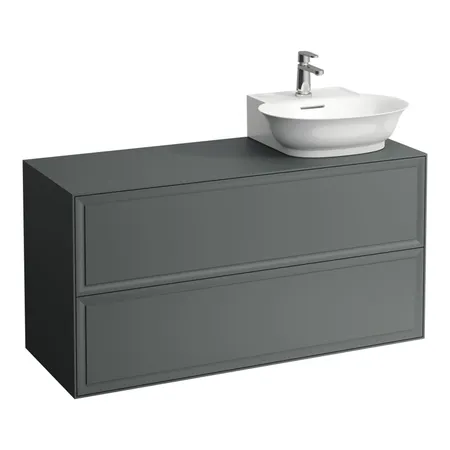 Laufen New Classic Тумба с раковиной, DX, 117.5х45.5х60см, 2 ящика, подвесная, цвет: серый