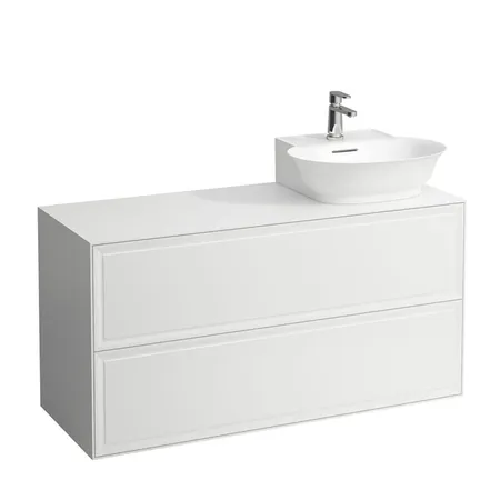 Laufen New Classic Тумба с раковиной, DX, 117.5х45.5х60см, 2 ящика, подвесная, цвет: белый глянцевый
