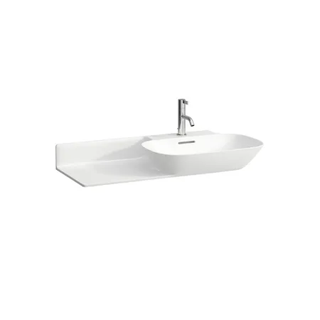 Laufen INO Раковина 90х45х12 см, 1 отв., полка слева, цвет: белый
