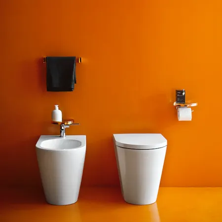 Laufen Kartell Биде напольное 56х37х43см с 1 отв. под смеситель, без боковых отв, цвет: белый