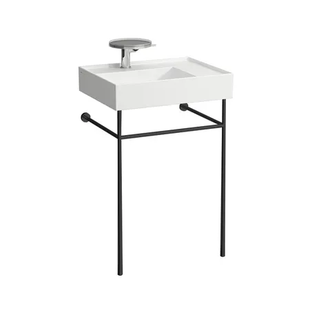 Laufen Kartell Консоль 53.5х44х79см, с раковиной на 1 отв,, напольная, покрытие LCC, цвет: черный матовый
