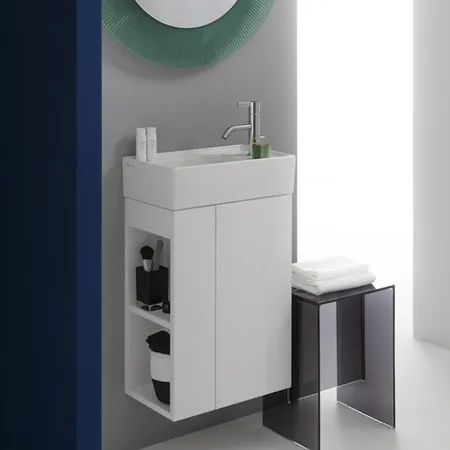 Laufen Kartell Раковина 46х28х12 см, 1 отв., без перелива, покрытие LCC, цвет: белый