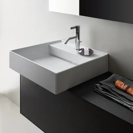 Laufen Kartell Раковина 46х46х12 см, 1 отв., без перелива, покрытие LCC, цвет: белый