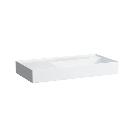 Laufen Kartell Раковина 90х46х12 см, без отв., без перелива, цвет: белый