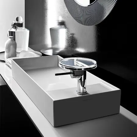 Laufen Kartell Раковина-чаша 75х35х12 см, 1 отв., без перелива, покрытие LCC, цвет: белый