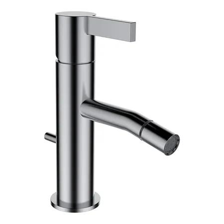 Laufen Kartell Смеситель для биде, на 1 отв, с донным клапаном, излив 110 мм, цвет: нержавеющая сталь (PVD)Kartell [5558]