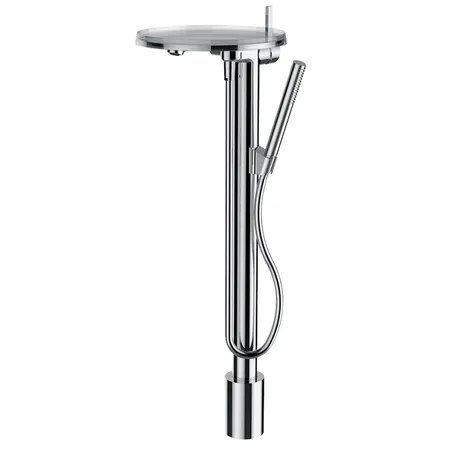 Laufen Kartell Смеситель для ванны на 1 отв, напольный с ручным душем, цвет: хром
